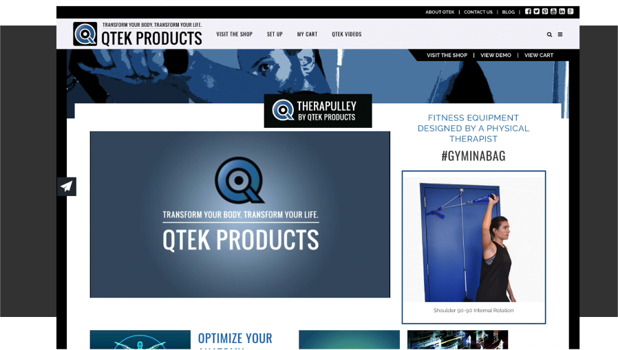 QTEK Products Website Design QTEK Products Website Design